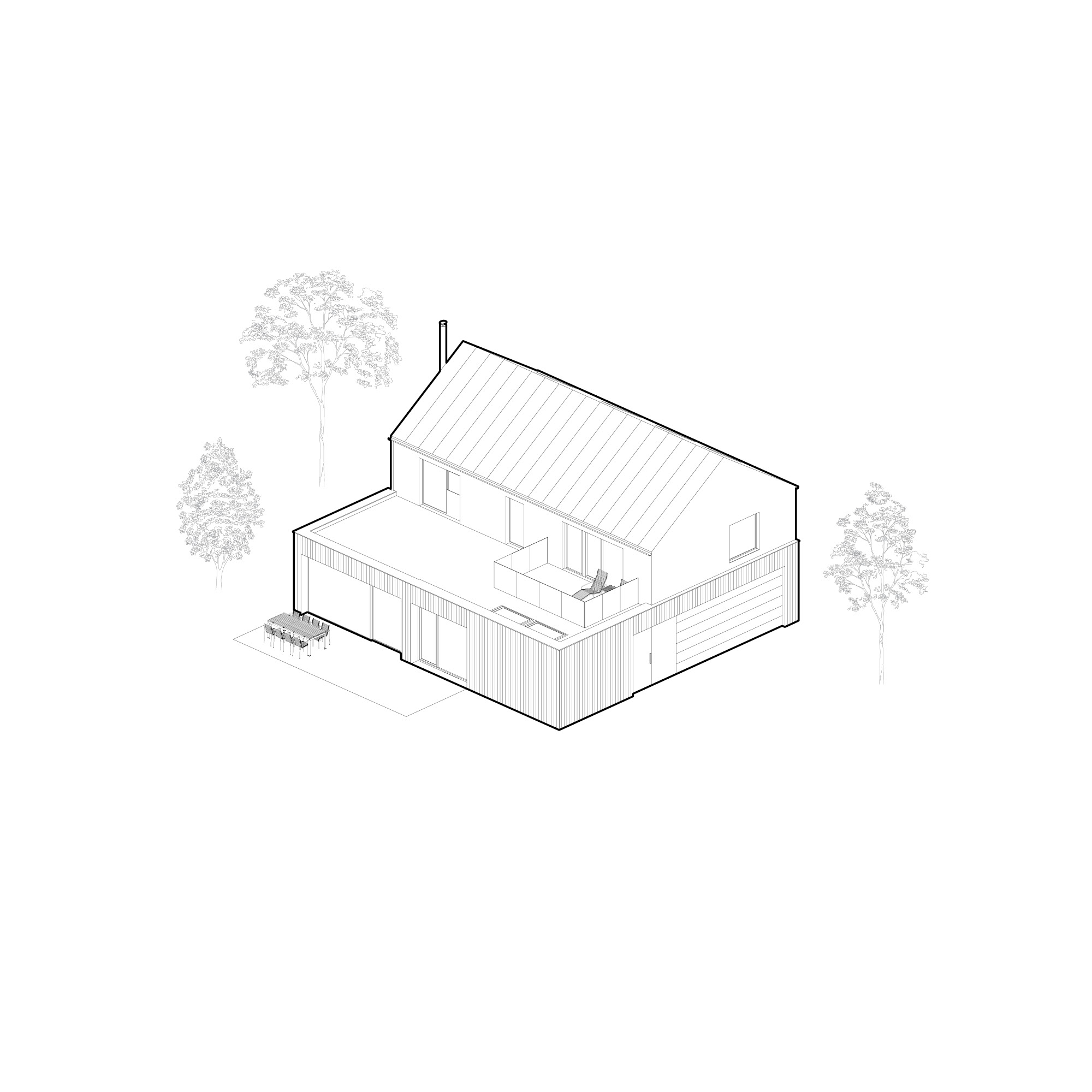 Family House with a Corner Window_Vestec