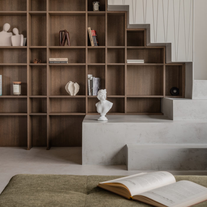 Interiér RD s otevřeným patrem_Kbely